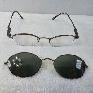 Innovative M/F Technology IMF 361 Eyeglasses Frames Clip On Sun Lenses 46-20-135